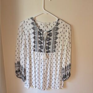 Garnet Hill gauze blouse